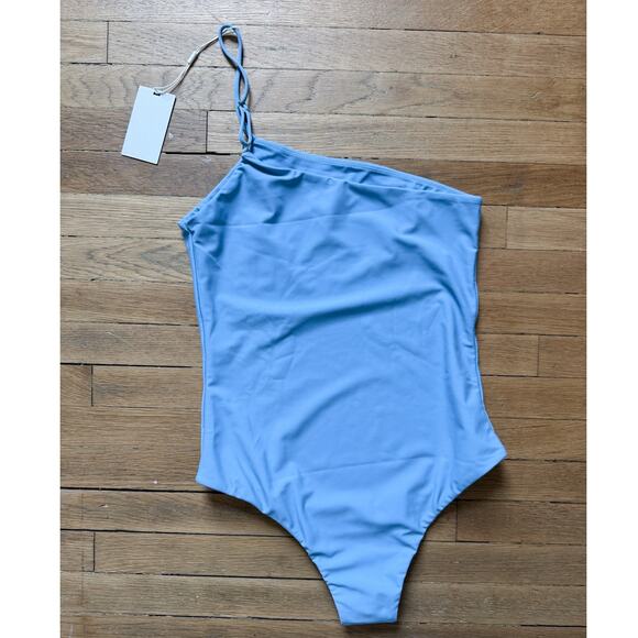 NWT MIKOH Toulon Light Blue One-piece Swimsuit Size Large - Picture 1 of 5